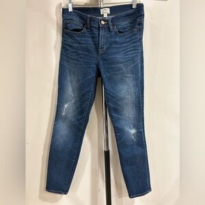 JCREW Toothpick Blue Jeans - Size 27
